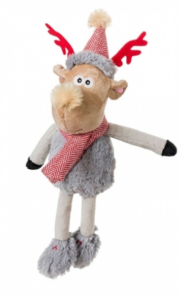 Winter Red Dog Toy Rudolph